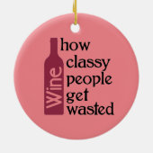 ワインと猫 セラミックオーナメント (裏面)