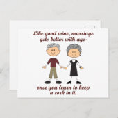 ワインと結婚 ポストカード (正面/裏面)