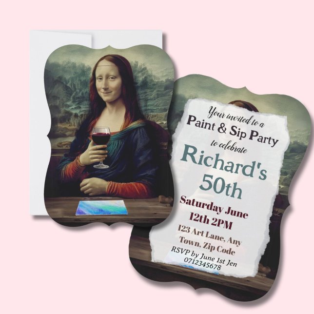 ワインと絵を描パーティー誕生祝い50日 (クリエイターアップロード済み)