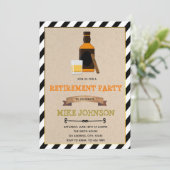 ワインと葉巻のテーマパーティーの招待 招待状 (スタンド正面)