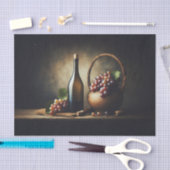 ワインと葡萄が絵を描命の離れ 薄葉紙 (クラフト)