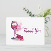 ワインと葡萄 サンキューカード (スタンド正面)