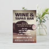 ワインと音楽のカスタムフライヤー招待状 招待状 (スタンド正面)