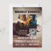 ワインと音楽のカスタムフライヤー招待状 招待状 (裏面)