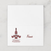 ワインと4つとのハッピーパスーグリーティングボトル プレイスカード (外部開封)