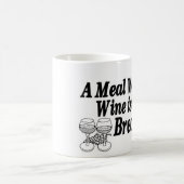 ワインなしの食事 コーヒーマグカップ (中央)