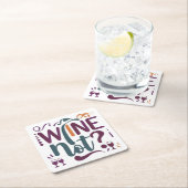 ワインなし スクエアペーパーコースター (インサイチュ)