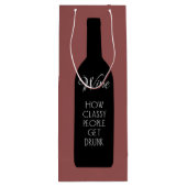 ワインなんて上品な人が手に入る飲 ワインギフトバッグ (裏面)