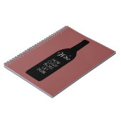 ワインなんて上品な人飲だおもしろい ノートブック (左側)