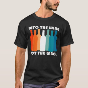 ワインにはラベルではないレトロレインボーシャツPr Tシャツ