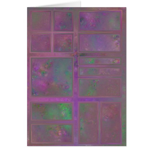 ワインによって着色される窓の抽象芸術カード (正面)