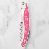 ワインに酔って笑おうパーティー ソムリエナイフ (正面)