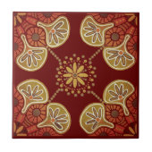 ワインに陶磁器タイルのメダリオンの油 タイル (正面)