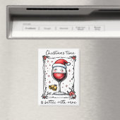 ワインのあるクリスマスは最高 マグネット (インサイチュ (食洗機))