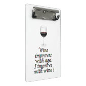 ワインのおもしろいな文字 ミニクリップボード (アングル)