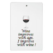 ワインのおもしろいな文字 ミニクリップボード (裏面)