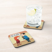 ワインのおもしろいな目 コースター (右側)