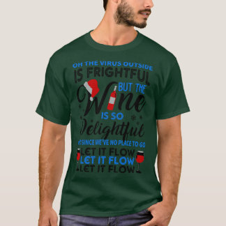 ワインのおもしろいクリスマスワインラバークリスマスギフト4 Tシャツ