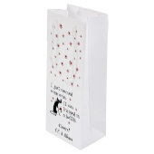 ワインのおもしろい引用文猫を救出 ワインギフトバッグ (正面アングル)