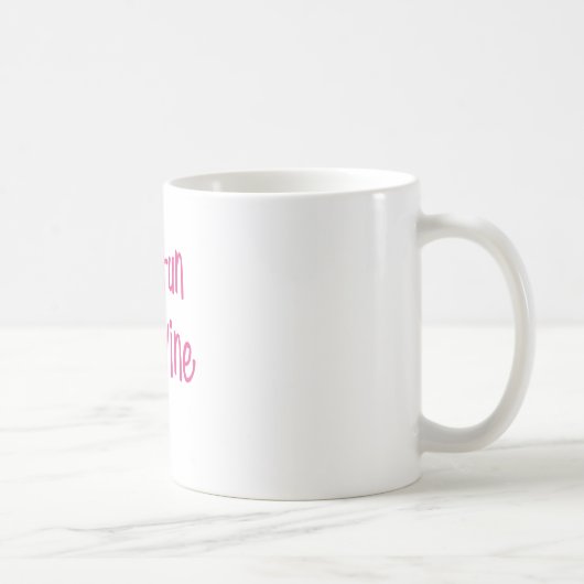 ワインのために走ります コーヒーマグカップ (右)