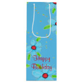 ワインのためのブルースの背の高い痩せた抱き枕 ワインギフトバッグ (正面)