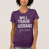 ワインのための夫 Tシャツ (正面)