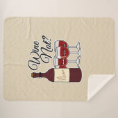 ワインのないブドウアルコール赤いバラピノー種の葡萄のガラス シェルパブランケット (正面(横))