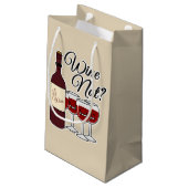 ワインのないブドウアルコール赤いバラピノー種の葡萄のガラス スモールペーパーバッグ (裏面アングル)