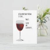 ワインのない日おもしろカード 招待状 (スタンド正面)