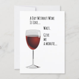 ワインのない日おもしろカード 招待状