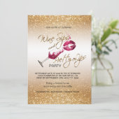 ワインのひとすすりと美しい唇のパーティー 招待状 (スタンド正面)