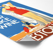 ワインのような空気、ウェストンイングランドヴィンテージ旅行 ポスター (角)