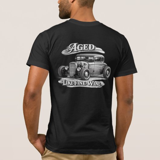 ワインのように熟成された Tシャツ (裏面)