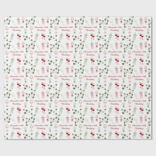 ワインのように熟成する ラッピングペーパー (フラット)