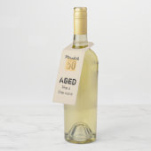 ワインのように老け素晴らしる ボトルネックタグ (アングル)