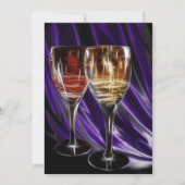 ワインのカクテルのパーティの招待状 招待状 (裏面)