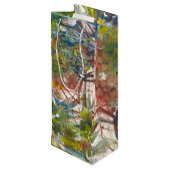 ワインのギフトバッグのブドウ園の絵画 ワインギフトバッグ (裏面アングル)