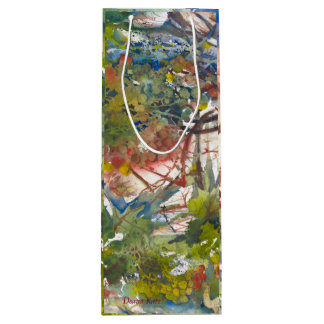 ワインのギフトバッグのブドウ園の絵画 ワインギフトバッグ
