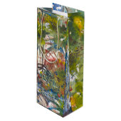 ワインのギフトバッグのブドウ園の絵画 ワインギフトバッグ (正面アングル)