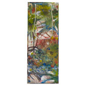 ワインのギフトバッグのブドウ園の絵画 ワインギフトバッグ (正面)