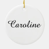 ワインのクリスマスのおもしろいな休日の夢を見ること セラミックオーナメント (裏面)