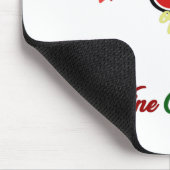 ワインのクリスマスの上品な夢を見ること マウスパッド (コーナー)