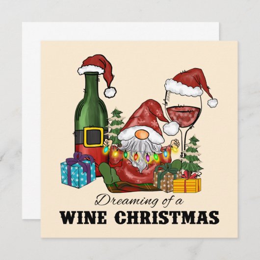 ワインのクリスマスを夢見て (正面/裏面)