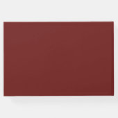 ワインのグラスとワインの試飲、星空の金ゴールド ゲストブック (裏面)