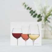 ワインのグラスの違う閉じ込め ポストカード (スタンド正面)