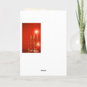 ワインのグラスを持つ夫のためのクリスマスカード シーズンカード (裏面)