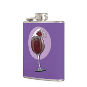 ワインのグラス フラスク (左)