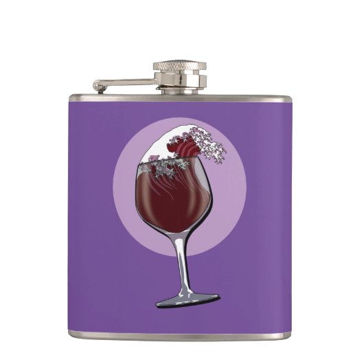 ワインのグラス フラスク (正面)