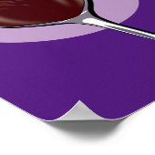 ワインのグラス ポスター (角)