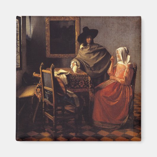 ワインのグラス マグネット (正面)